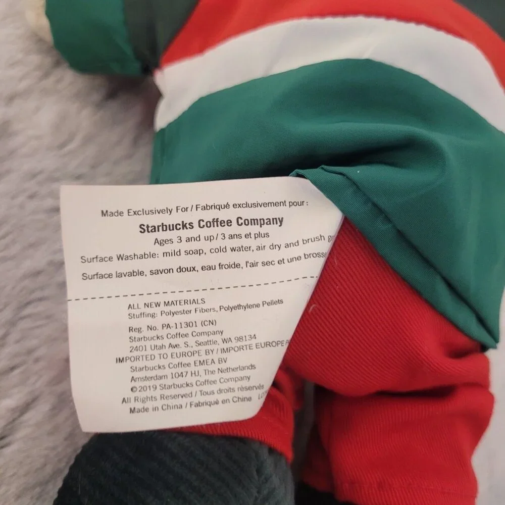 Starbucks Limited Edition Bearista 2019 Stuffed Bear 10” Ski Plush Christmas - Picture 4 of 4